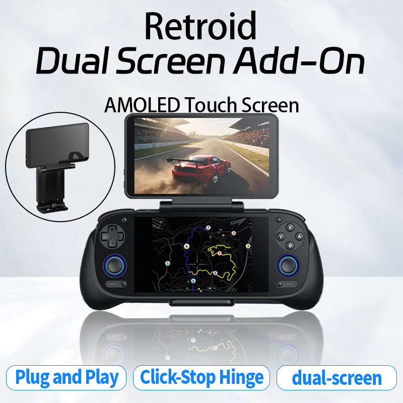 Retroid Dual Screen Add-on Expand 5.5Inch Oled Screen Back Clip