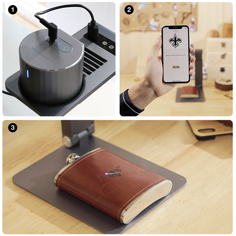 レーザー彫刻機,LaserPecker-LP1プロ,木材,革,紙用ツール,ポータブル