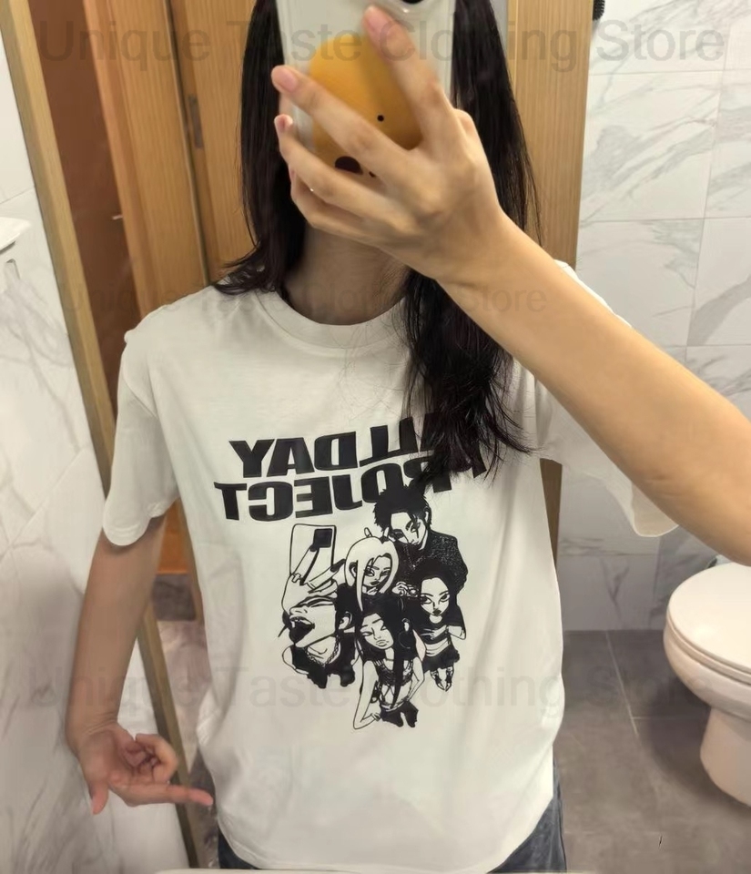 ALLDAY PROJECT T Shirt Kpop Fashion Street Cartoon Print T-shirt