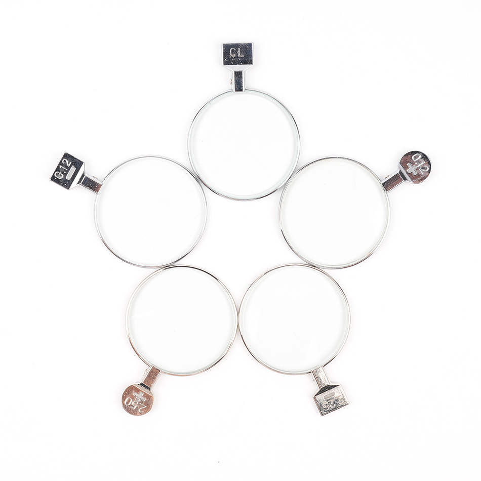 眼科検査レンズ,レンズセット,レンズ直径38mm,1個 ± 4.25d〜12.00d