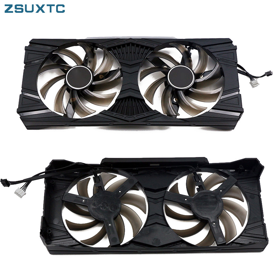 Gpu cooler-palit force Gtx 1660の交換用ファン,デュアルoc tx 1660ti