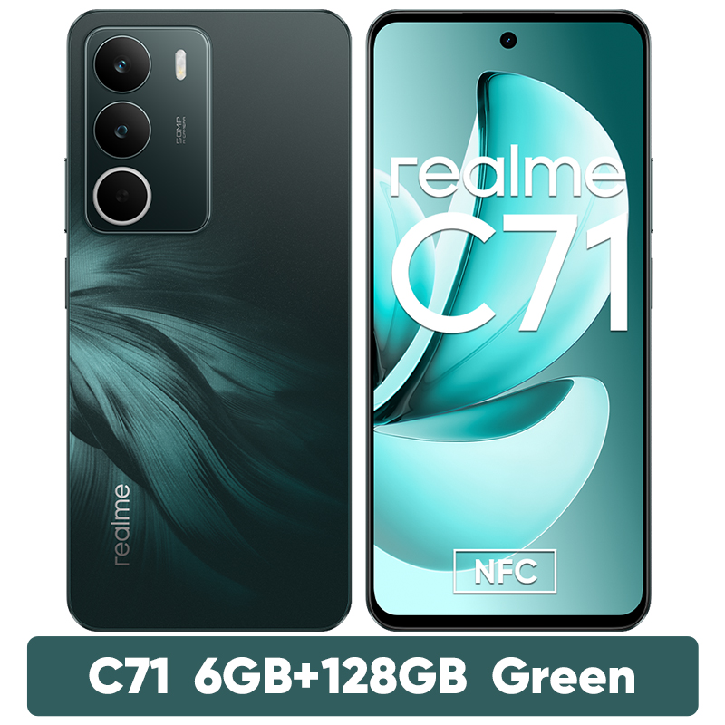 realme C71 Smartphone 6300mAh Battery 45W Charge 6.67