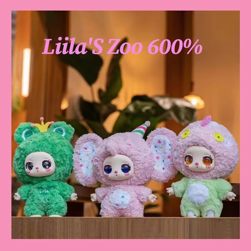 Liila 600% Cat Liila'S Zoo Series Blind Box Trendy Vinyl Doll Cute