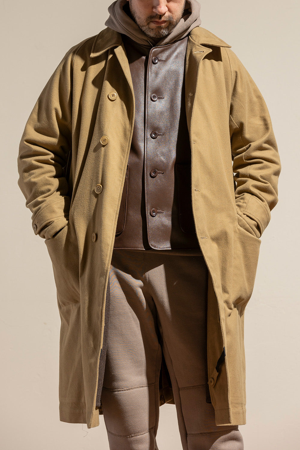 addictclothes ディスパッチコート42 ARMYGREEN COTTON FLANNEL