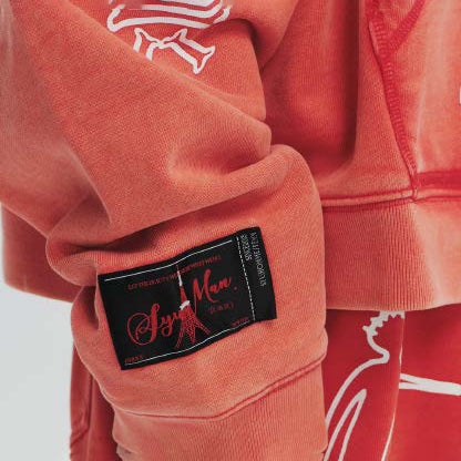 Pla24awcol2-2_washed red | x SYU.Man illustrator hoodie | Color:Washed