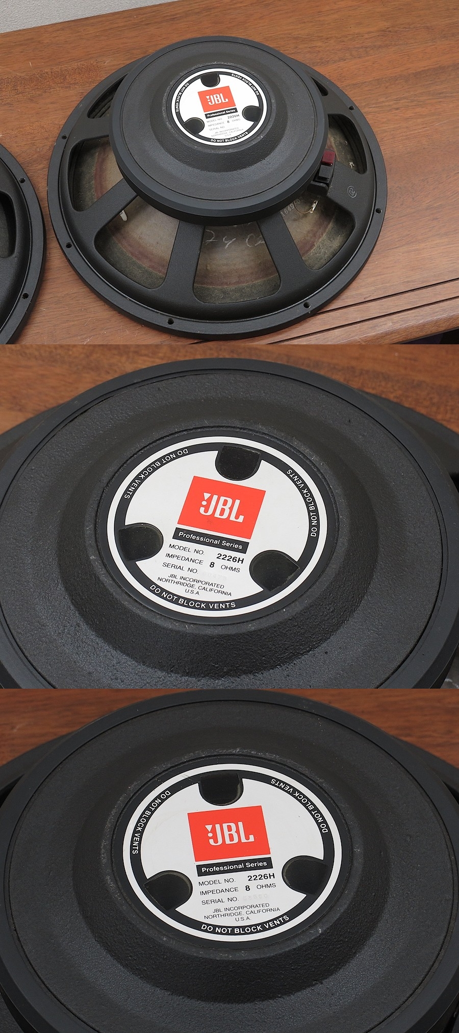 美品】 JBL 2226H 38cmウーファー チューンアップ品 @30087 / 中古