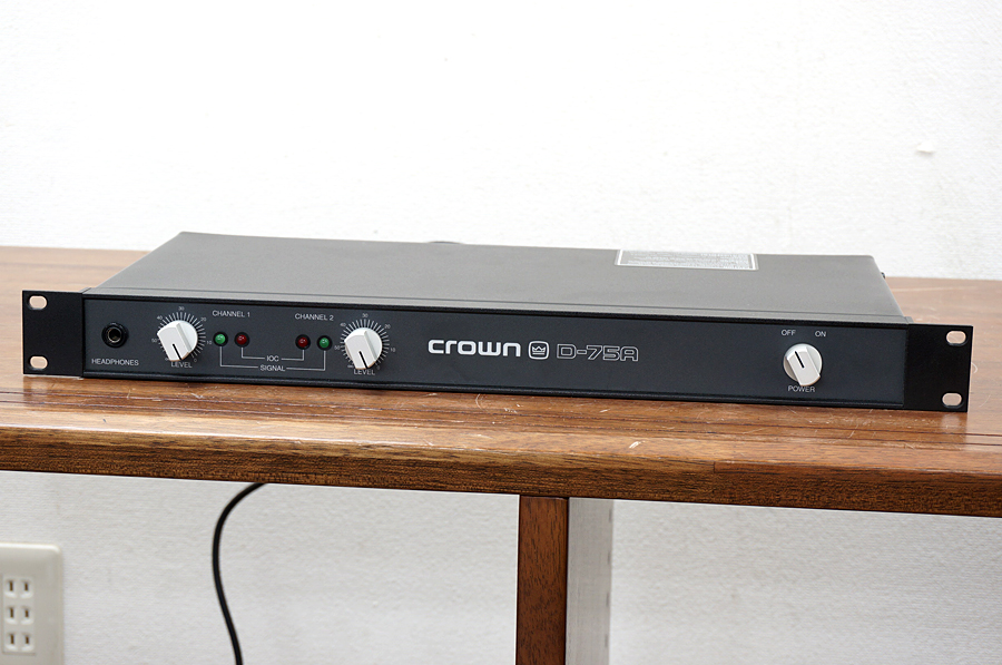 クラウン CROWN D-75A パワーアンプ @37737 / 中古オーディオ買取
