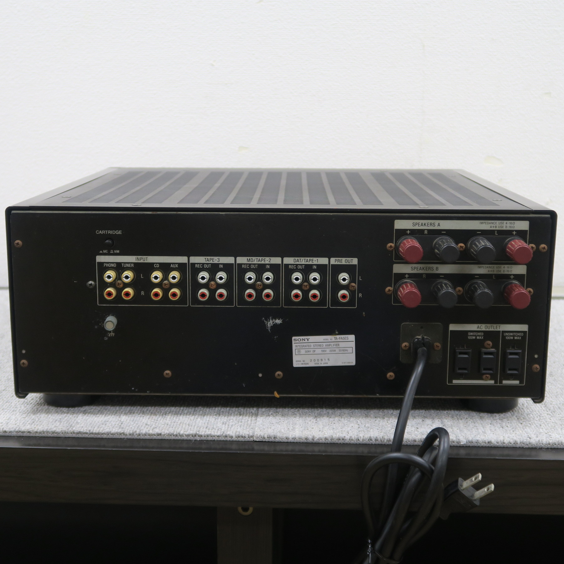 ジャンク】SONY TA-FA5ES プリメインアンプ ソニー @59260 / 中古