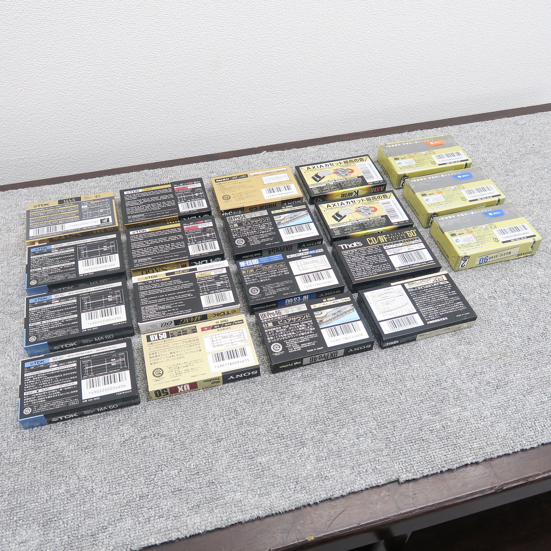 未使用】SONY MAXELL TDK AXIA THAT's カセットテープセット @50660