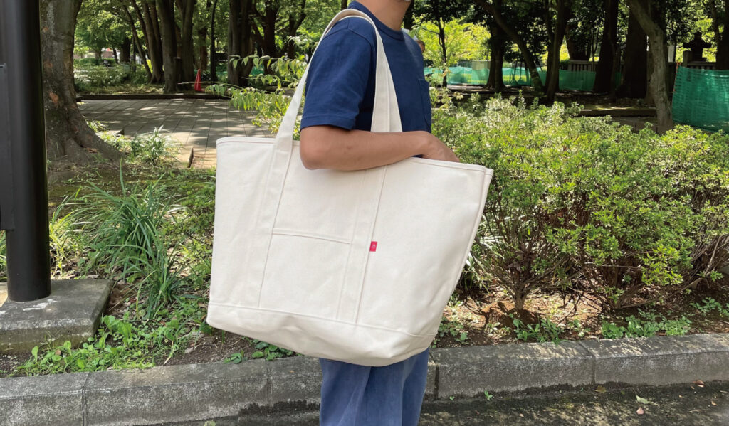 倉敷帆布 | 大容量ビッグトートバッグ XL ファスナー付 6号帆布 [岡山