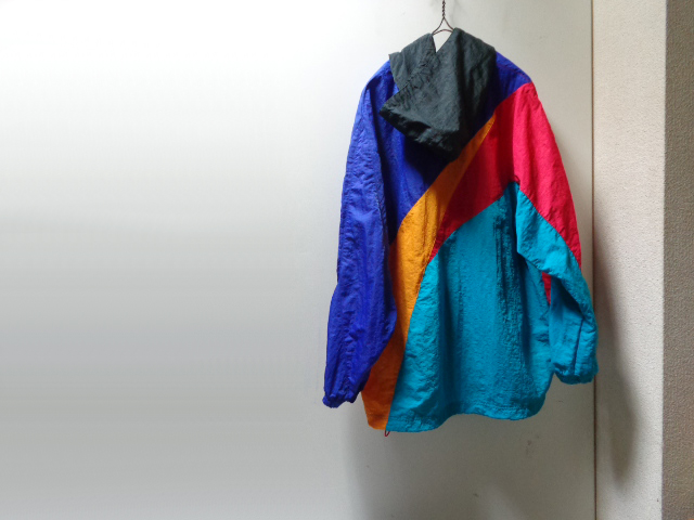 90'S NIKE AIR JORAN MULTI COLOR ZIP UP NYLON JACKET（ナイキ エア