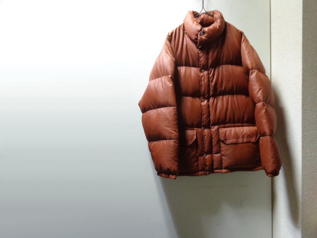 70'S THE NORTH FACE NYLON DOWN JACKET(ノースフェイス 茶タグ