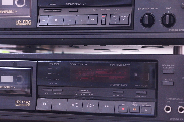 SONY] TC-K500RとTC-RX55の比較 [1989年] – nakamura