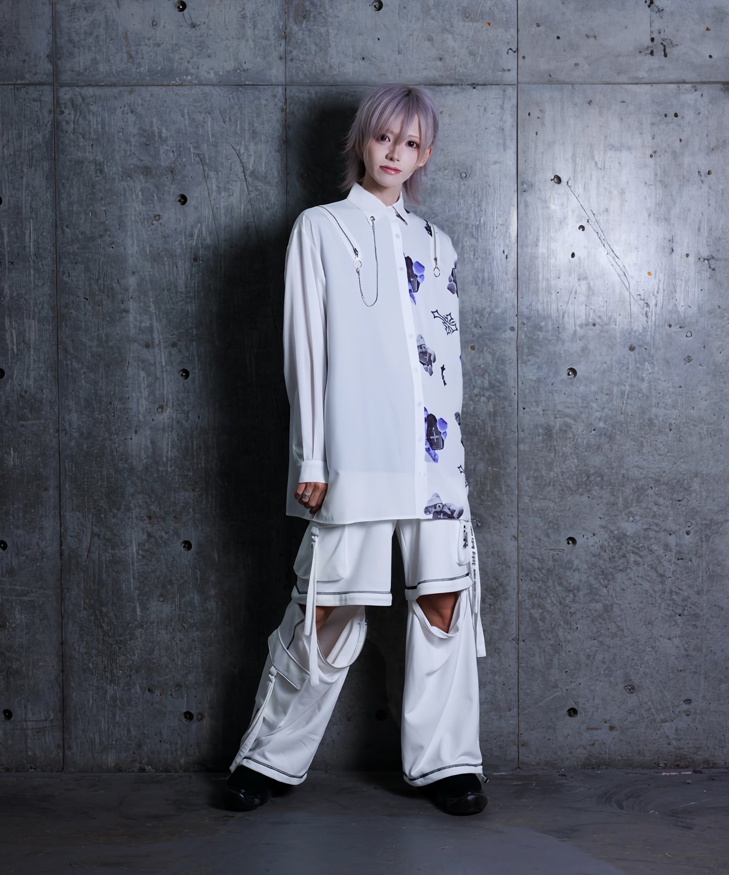 バイカラーBEARプリントシャツ– A AM STUDIO