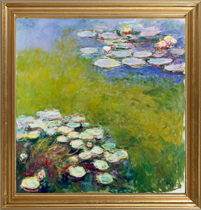 睡蓮》(1914-1917) * アートがめぐる、空間が変わる＊高品質な絵画レンタル