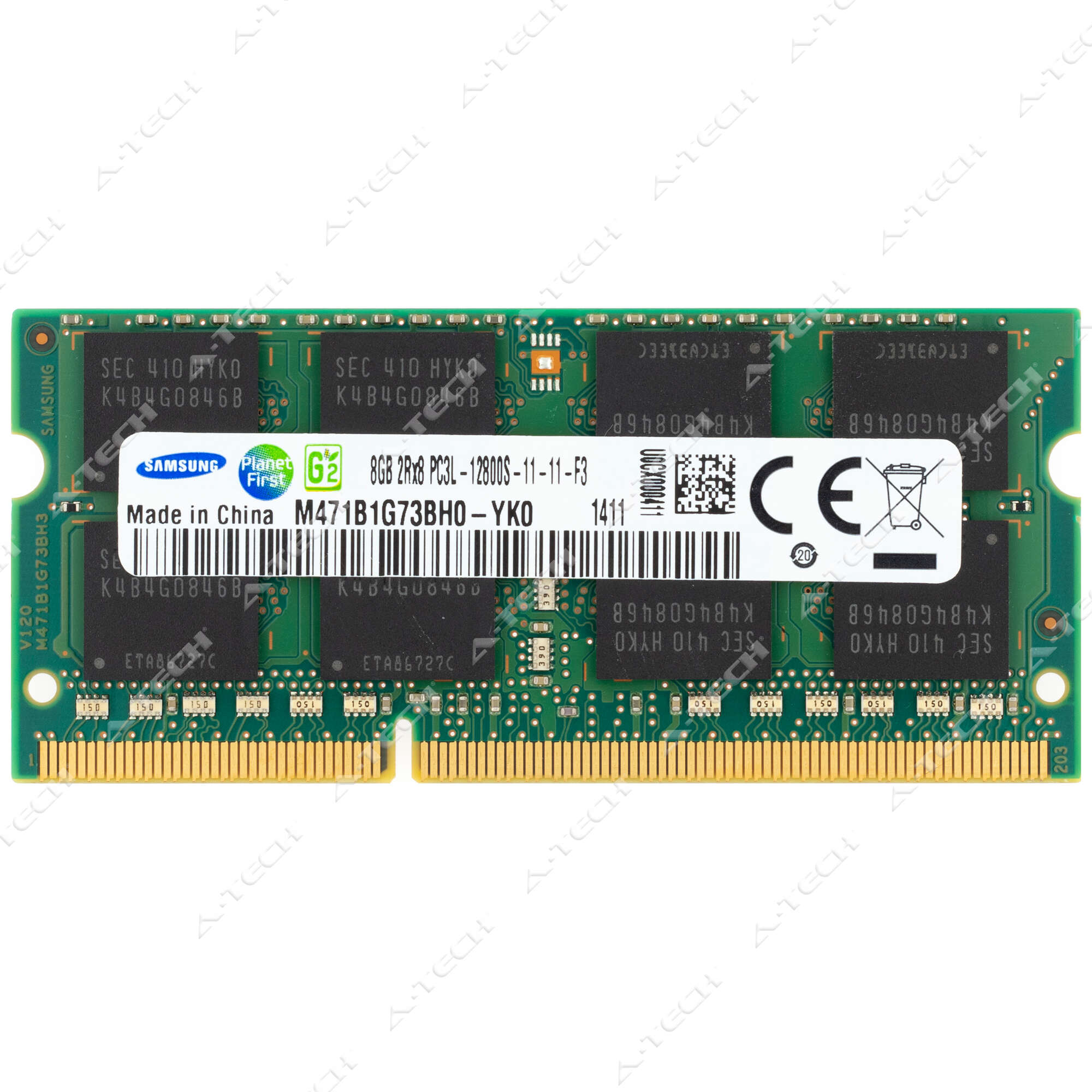 Samsung 8GB DDR3-1600 PC3-12800 2Rx8 SODIMM Laptop Memory RAM