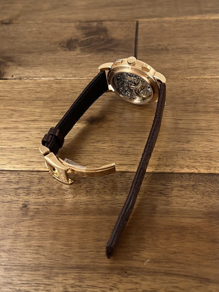 中古 ランゲ＆ゾーネ 1815 クロノグラフ 414.032 シルバー PG | エー