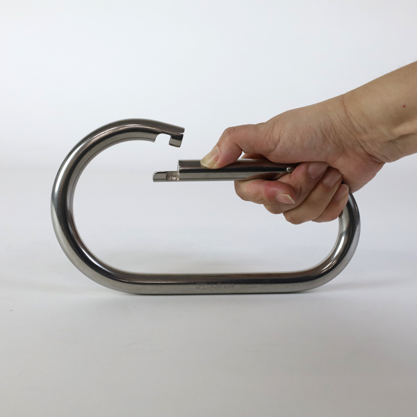 水本 カラビナジャンボ XJB-16A ステンレス 環なし 全長 229mm 特大