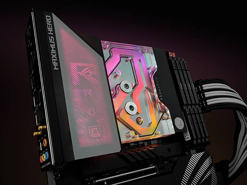 EKWBの本格水冷パーツが3製品、「MAXIMUS Z790 HERO」専用水冷ブロック