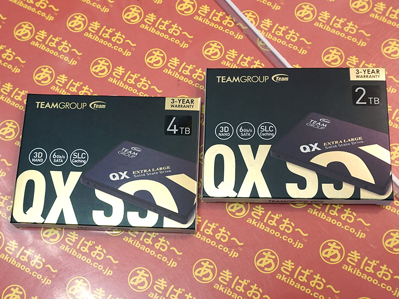 Teamの2.5インチSSD「QX」に安価な大容量モデル。2TBは8,980円、4TBは