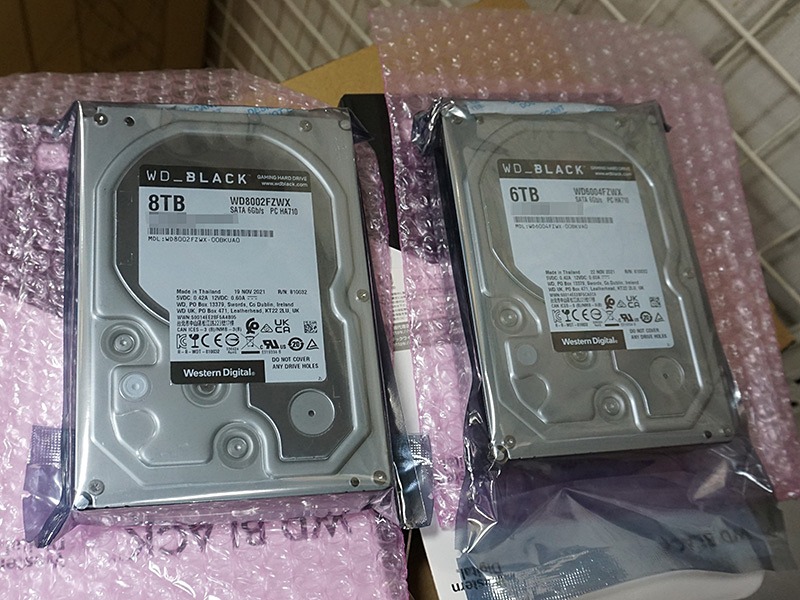 ゲーミングHDD「WD_BLACK」の6TBと8TBが入荷、デュアルコアプロセッサ