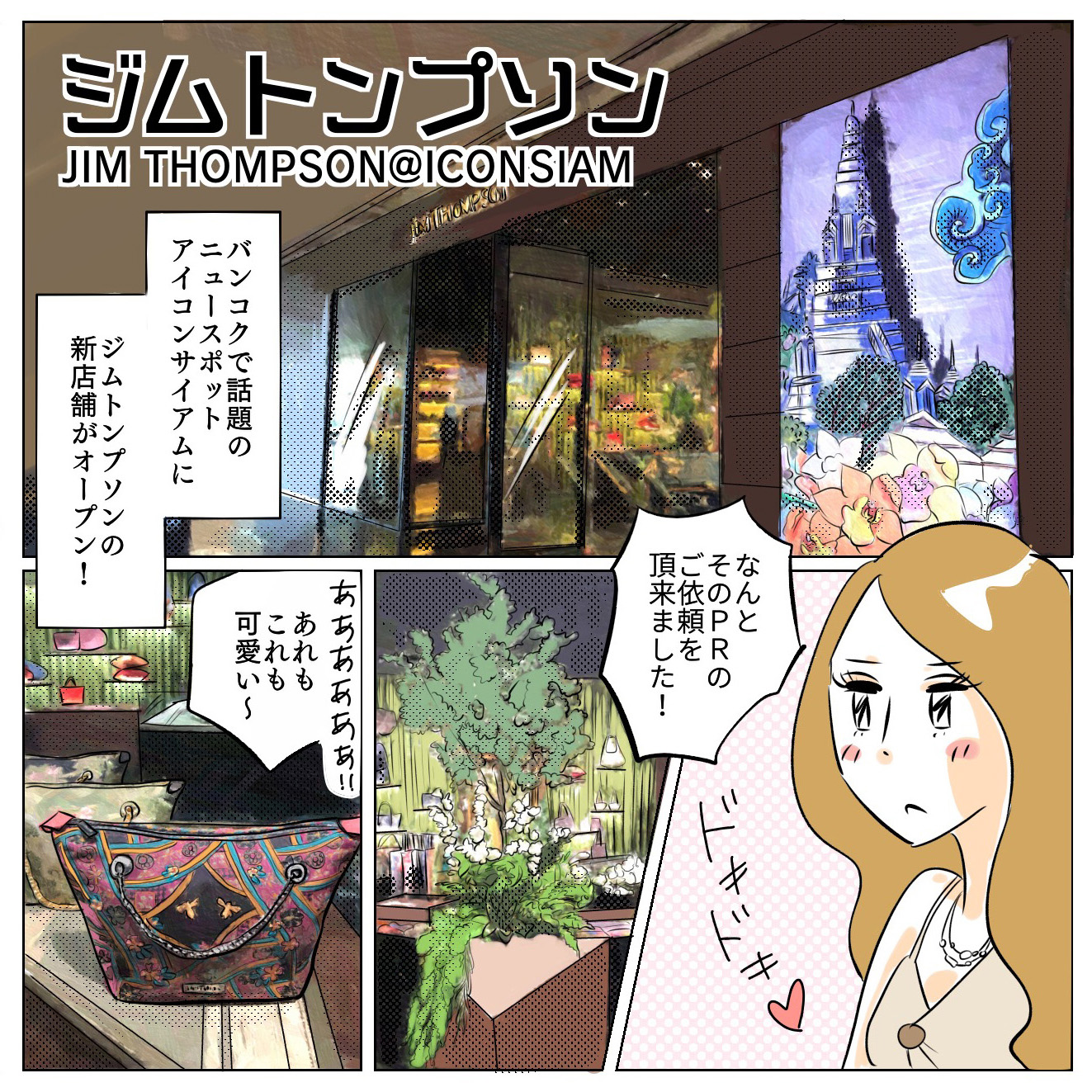 タイ ジムトンプソン購入 ブッダ物語 絵画 額装済 アジアンアート 瞑想