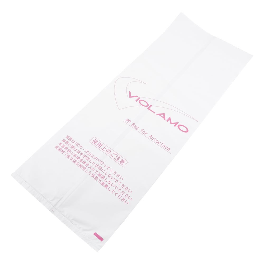 2-4129-03 ビオラモオートクレーブバッグ（ガゼットタイプ） 600×220mm