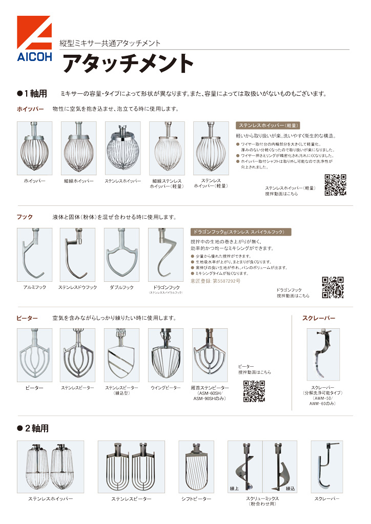 マイティS用 撹拌子 裏ごし器 | 撹拌子・アタッチメント | 株式会社