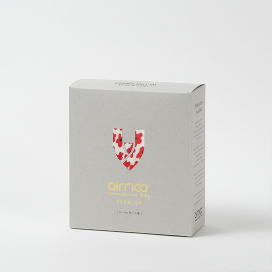 エアリコ抱っこ紐「プレミアム」ポピーガーデン（レッド） | AIRRICOBABY