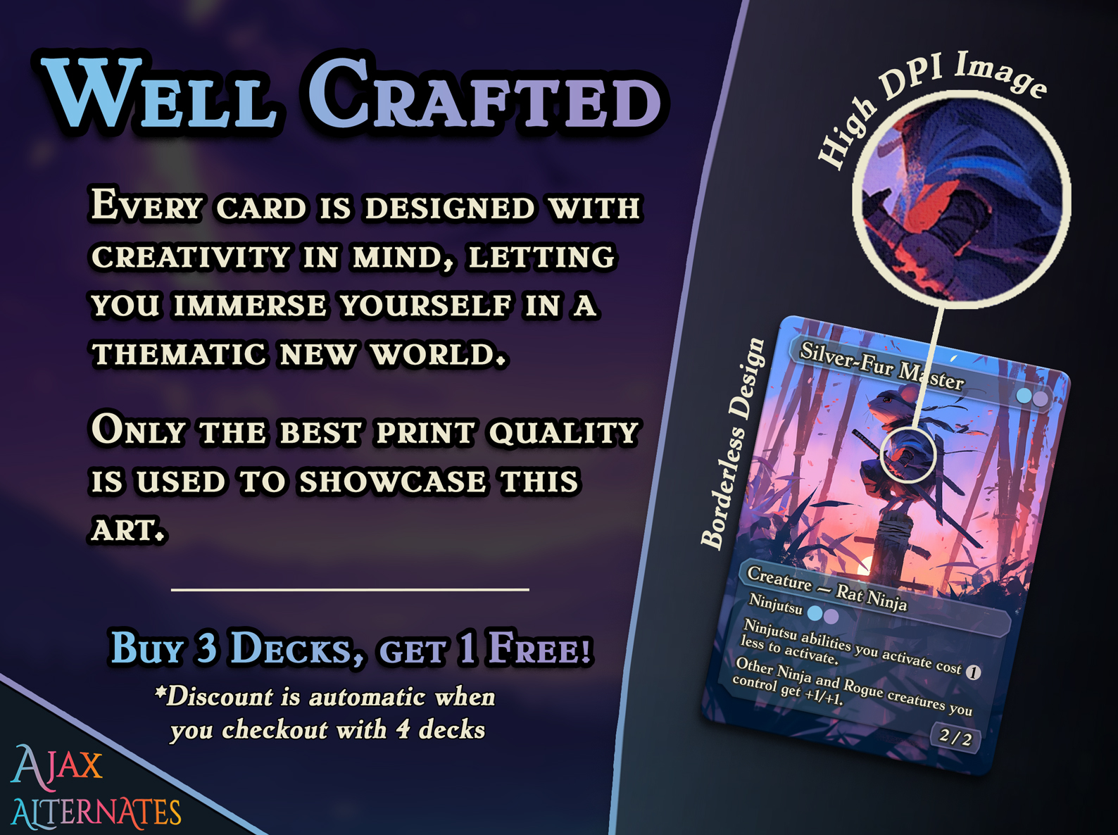 Yuriko Ninja's MTG Proxy Full Commander Deck - Ajax Alternates