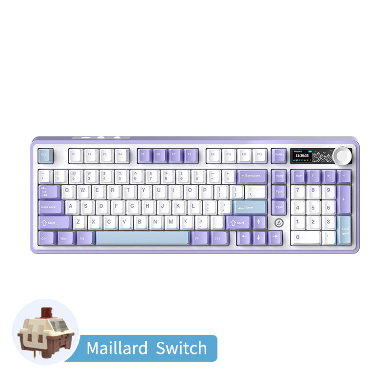 Ajazz AK980 Gaming Mechanical Keyboard with Color Screen 98 Keys