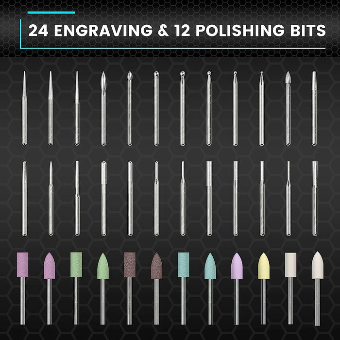 SGS MINI Electric Engraving & Polishing Pen With Alu Case (36 in 1