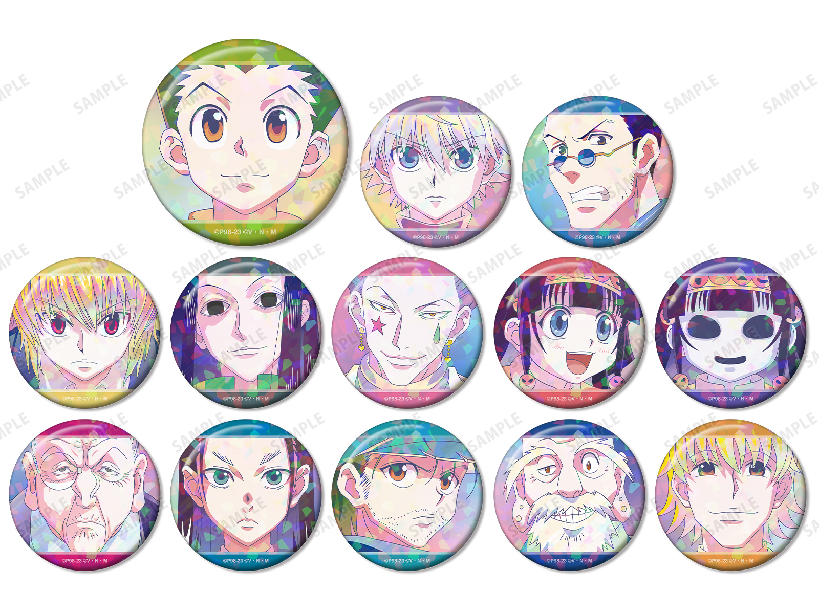 hunter×hunter ani-art 第3弾 ホログラム 缶バッジ イルミ HUNTER