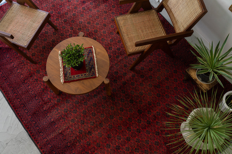 アフガニスタン産 1980年代 ヴィンテージラグ】トルクメンラグ