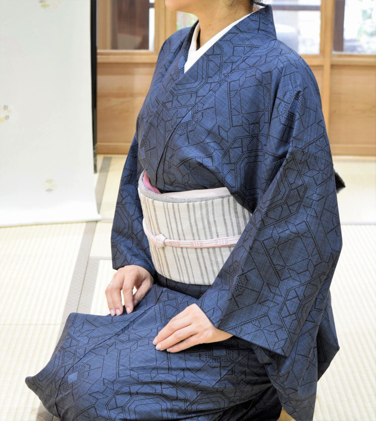 蜀江柄大島 と 縞の帯」 | 京都 今小路 あま宮 ブログ