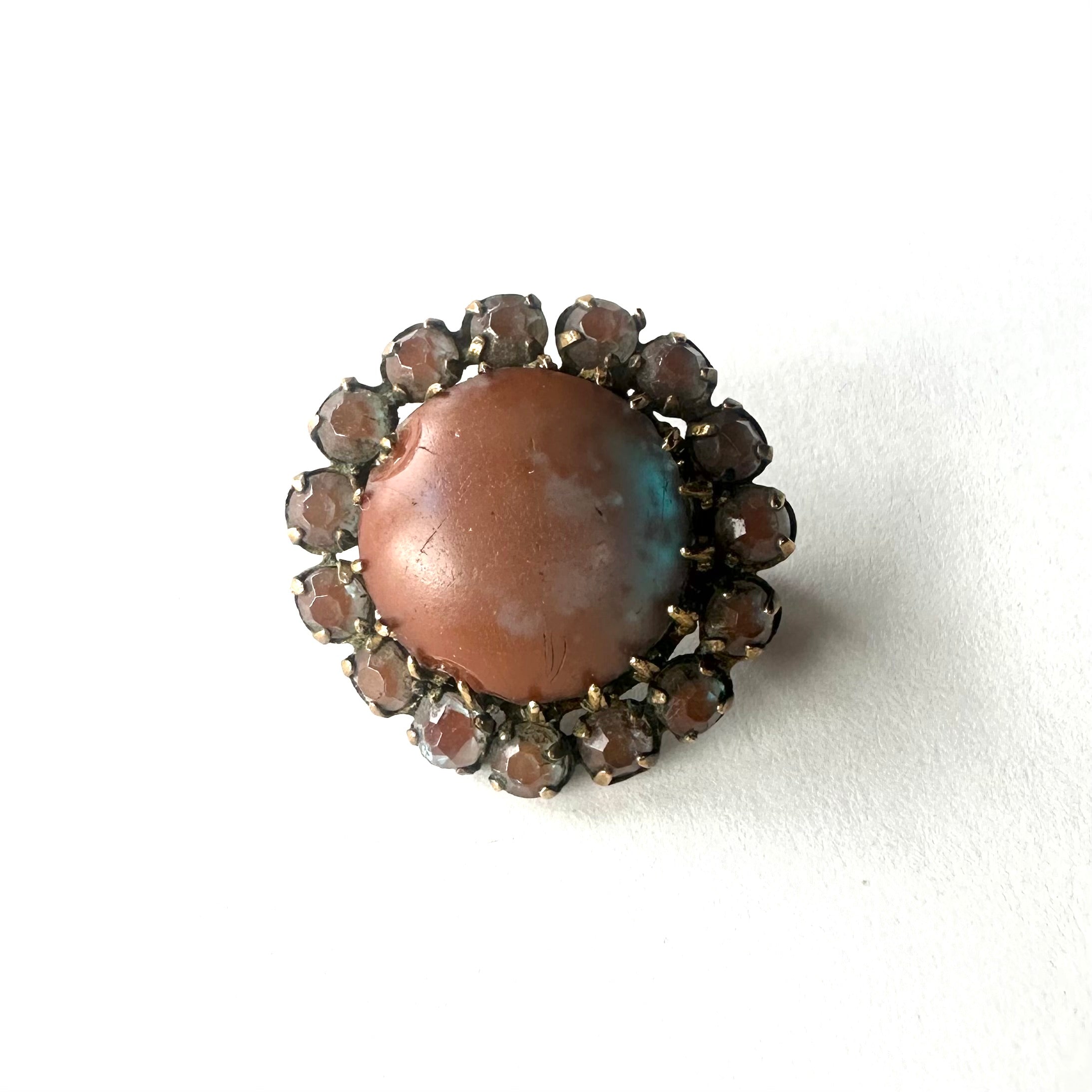 サフィレット ラウンドブローチ – Amelie Antique