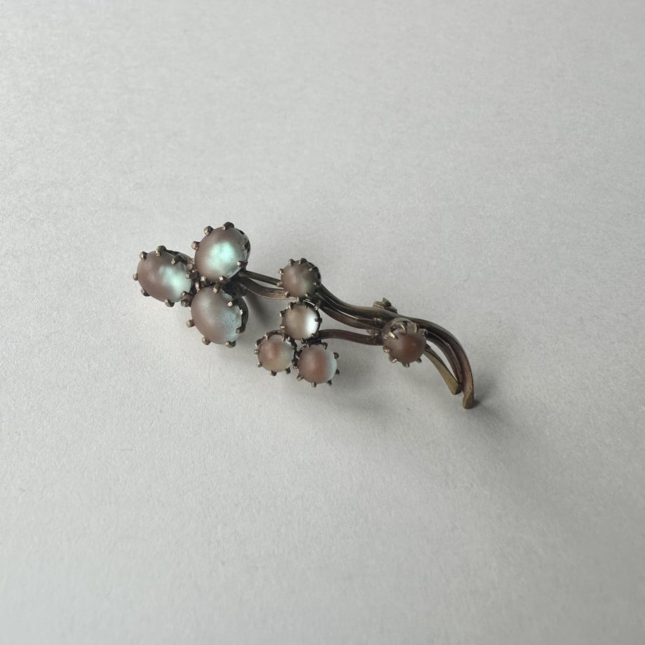 アンティークサフィレット フラワー ブローチアンティークアクセサリー