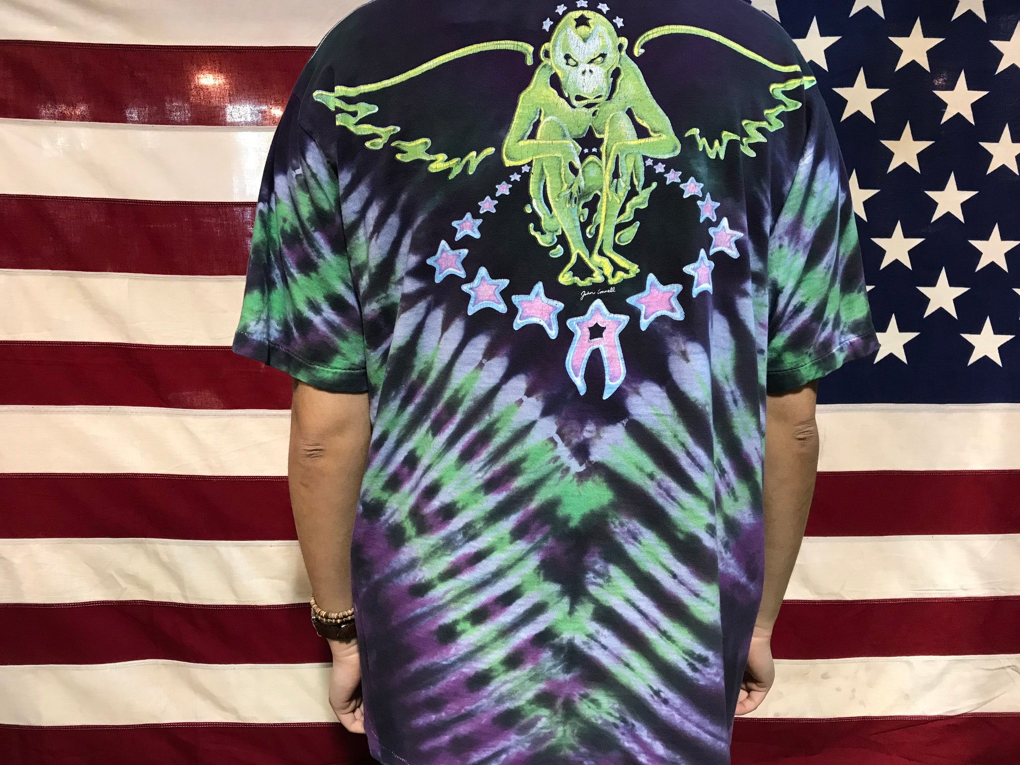 Aerosmith “ Pump “ 1990 Tour Original Vintage Rock Tie Dye T-Shirt