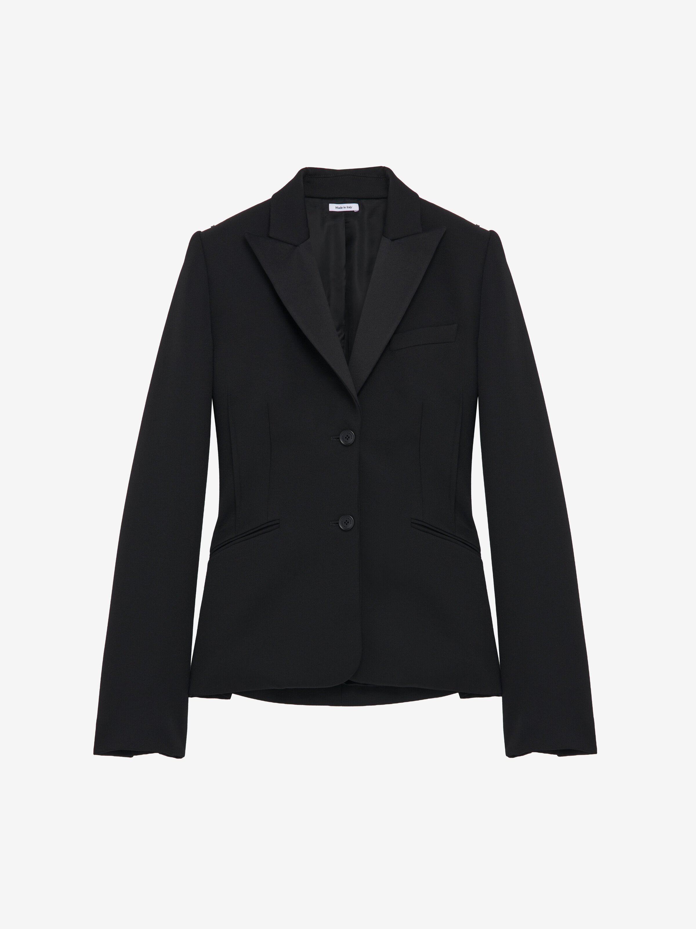 Women's Single-breasted Jacket in Black | McQueen US