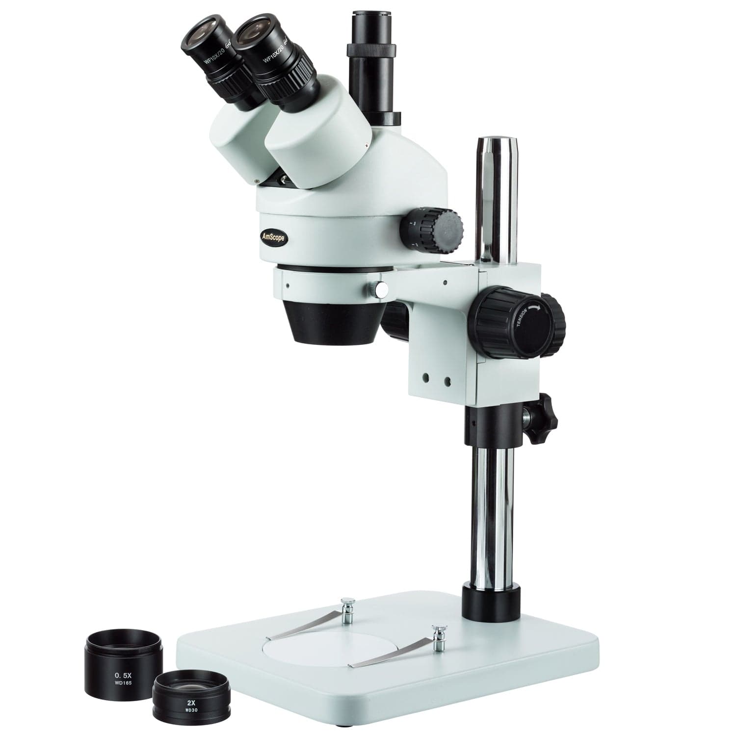 AmScope SM-1T Series Zoom Trinocular Stereo Microscope 3.5X-90X Magnif