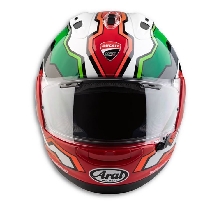 Ducati Corse V8 Flag Helmet by Arai 98109210X - AMS Ducati