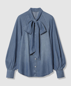 デニムボウブラウス|allureville OFFICIAL SITE / ONLINE SHOP