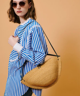 Ines Bressand(イネス ブレッサンド)】 MEDIUM WALNUT ハンドバッグ