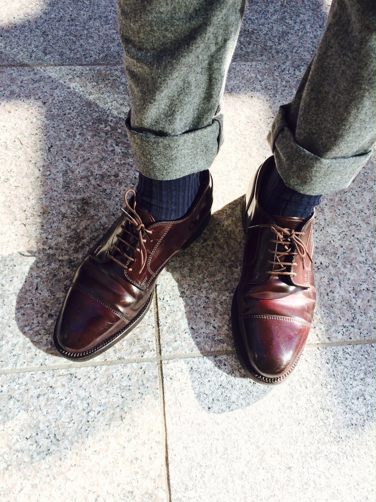 僕の愛する Alden -Alden ストレートチップ バーガンティ（カラー8