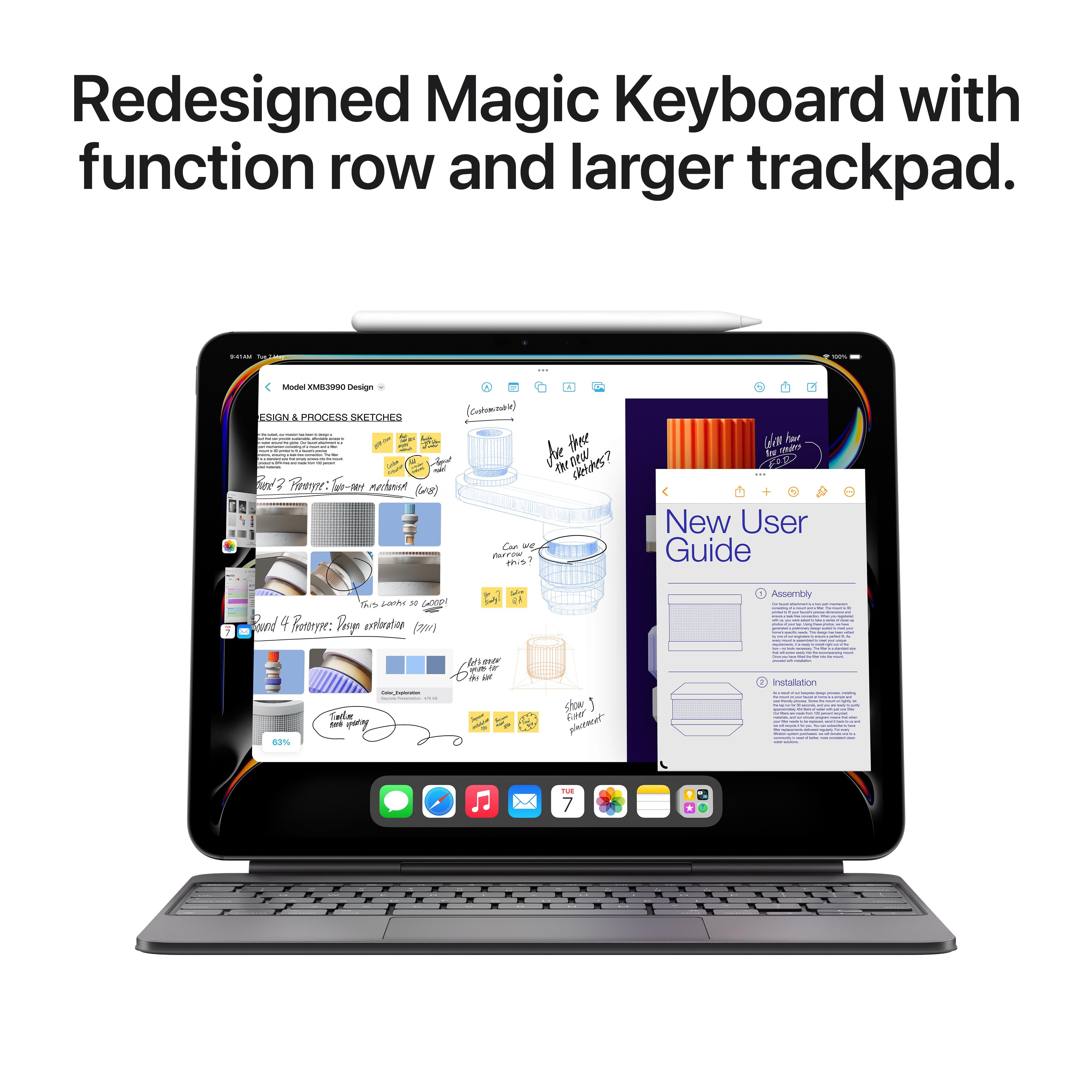 13-inch iPad Pro Wi-Fi + Cellular 2TB Nano-texture glass - Space