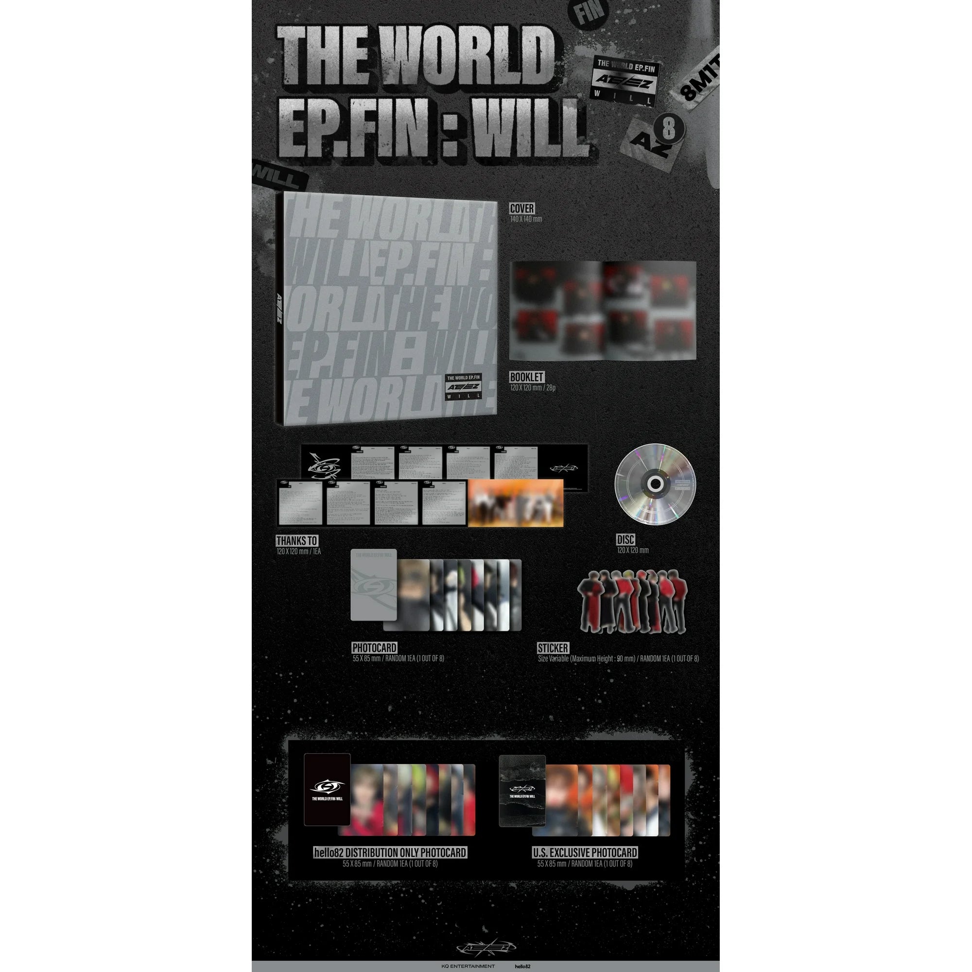 ATEEZ - THE WORLD EP.FIN : WILL - Digipack (US Distribution