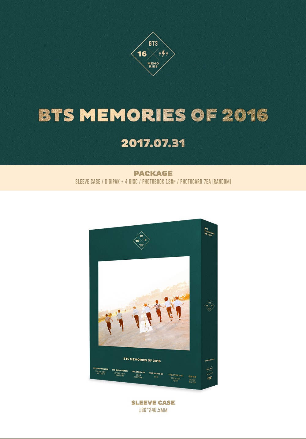PRE-ORDER] BTS – Memories of 2016 | ALLINONEKPOP