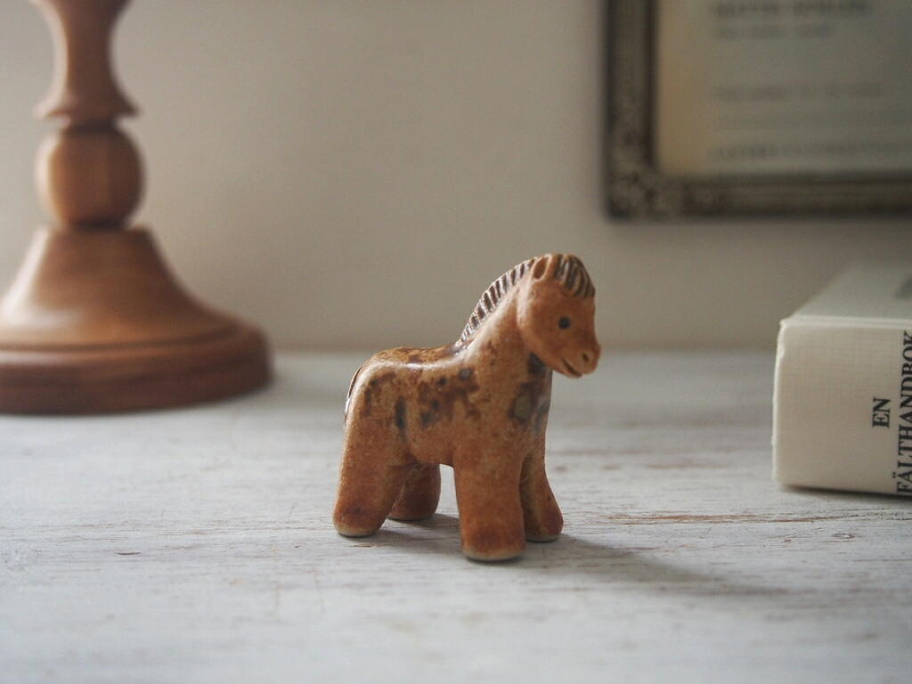 北欧ヴィンテージ Rutebo keramik 馬の置物 - a n t e n n a