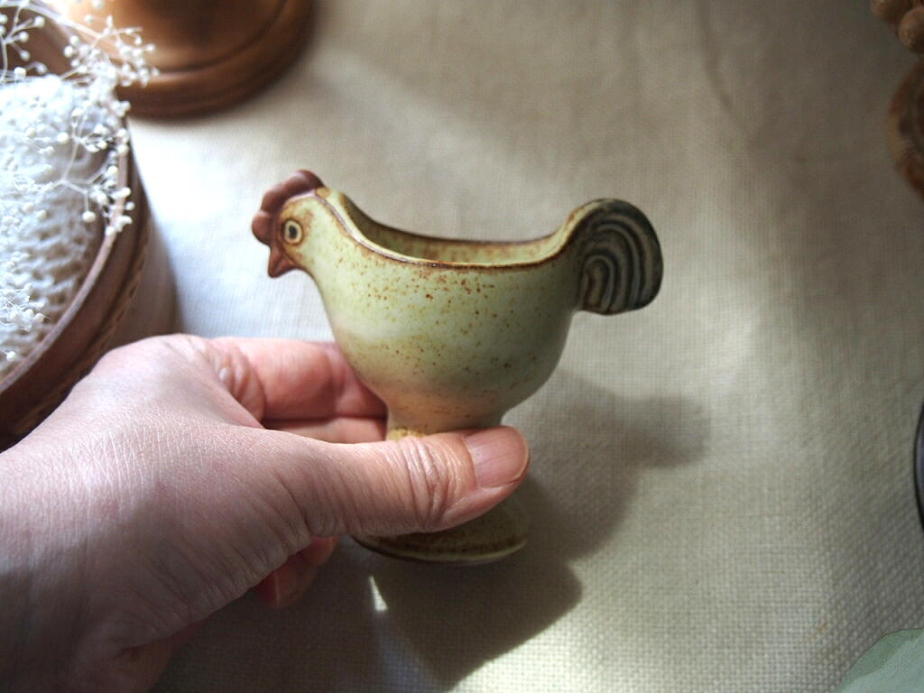 北欧ヴィンテージ Lisa Larson Pask リサ・ラーソン 陶器のニワトリの