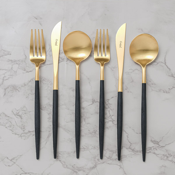 クチポール / GOA カトラリーセット ブラック×ゴールドを贈るなら